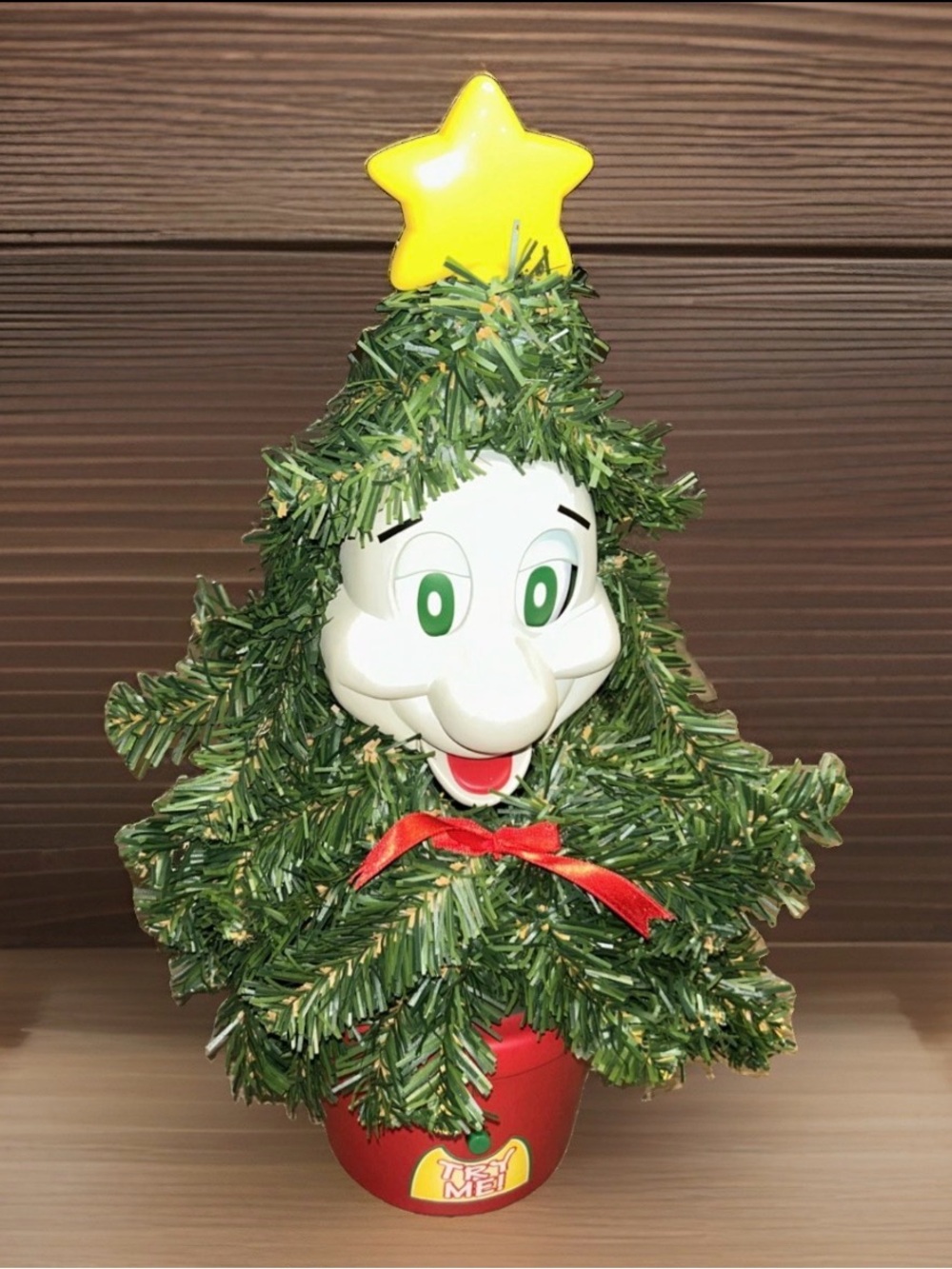 Telco Christmas Talking and Singing Tree The Pinecone Kid Works Great Video 14”